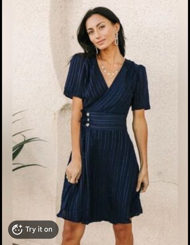 Bohme dress pinstripe design