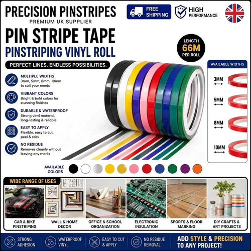 Pin stripe tape - tape, pinstripe