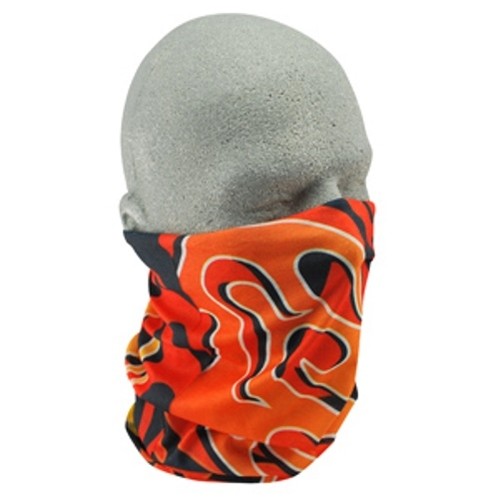 Black orange pinstripe flames - pinstripe,