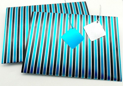 Black and blue foil - black,