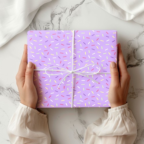 Sprinkles pattern wrapping - sprinkles,