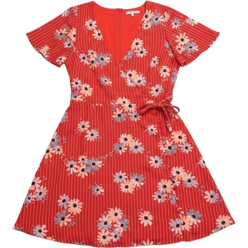 Madewell red floral pinstripe - madewell,