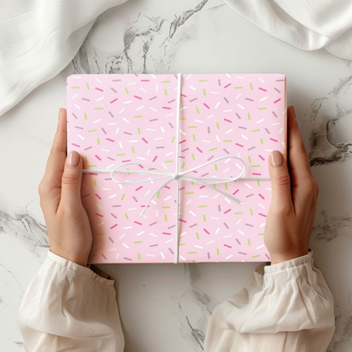 Sprinkles pattern wrapping - sprinkles,