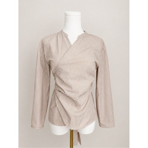 Crew striped wrap blouse - j.,