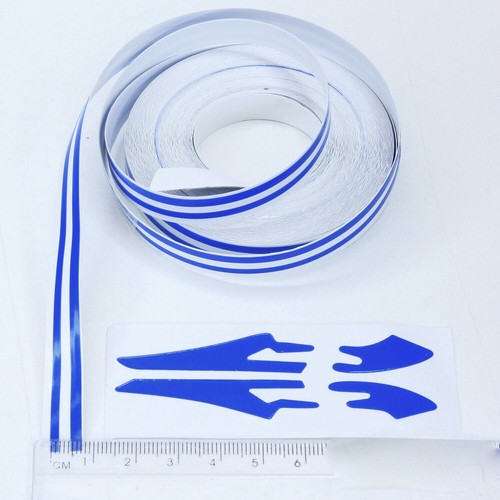 Double pinstripe blue car - blue,